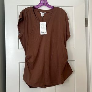 Athleta rusched tee size XL nwt